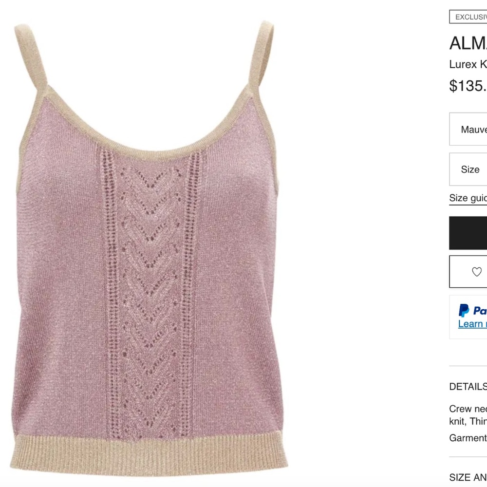 Alma Deia sparkly tank medium from Smallable